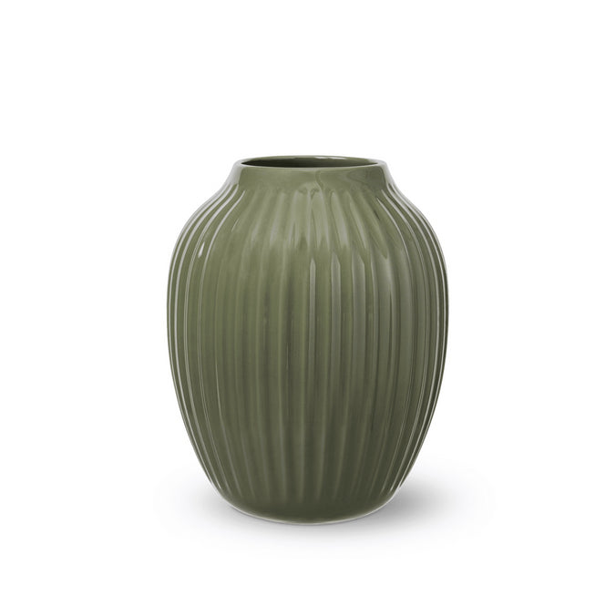 Kähler Hammershøi Ceramic Vase, Dark Green H25.5cm