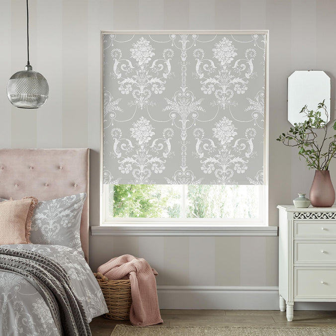 Laura Ashley Josette Steel Ready Made Roller Blind