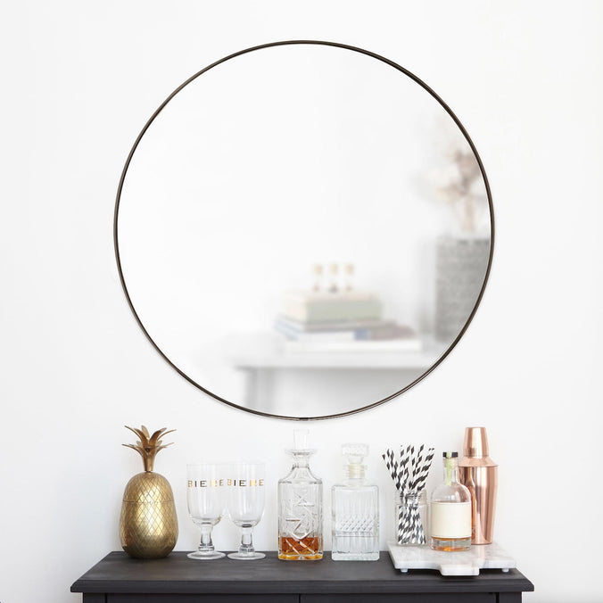 Umbra Hubba Wall Mirror 86cm, Titanium